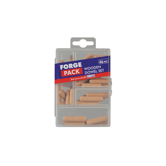 DIY  -  Forge Fix Wooden Dowels Kit Assorted - Pack Of 46  -  50131496