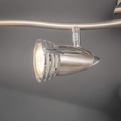 Lights  -  Forum Lighting Elara Satin Nickel & Chrome 4 Ceiling Light  -  50139233