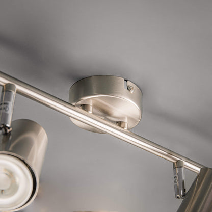 Lights  -  Forum Lighting Harvey 4 Light Spotlight Bar Satin Nickel  -  50148221