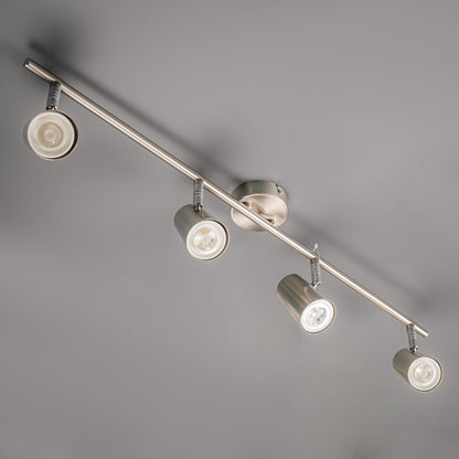 Lights  -  Forum Lighting Harvey 4 Light Spotlight Bar Satin Nickel  -  50148221