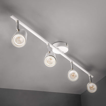 Lights  -  Forum Lighting Harvey 4 Light Spotlight Bar White Ceiling Light  -  50148222