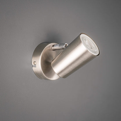 Lights  -  Forum Lighting Harvey Single Spotlight Satin Nickel Ceiling Light  -  50148223
