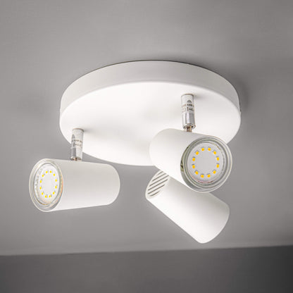Lights  -  Forum Lighting Harvey Triple Spotlight White Ceiling Light  -  50148226