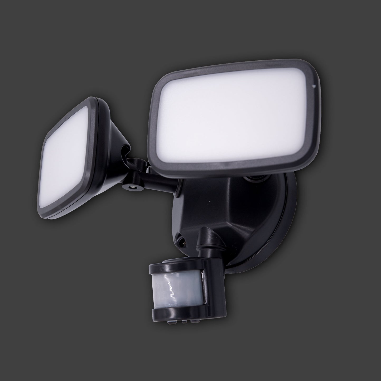 Lights  -  Forum Lynn Black Pir Security Twin Spotlight  -  50155615