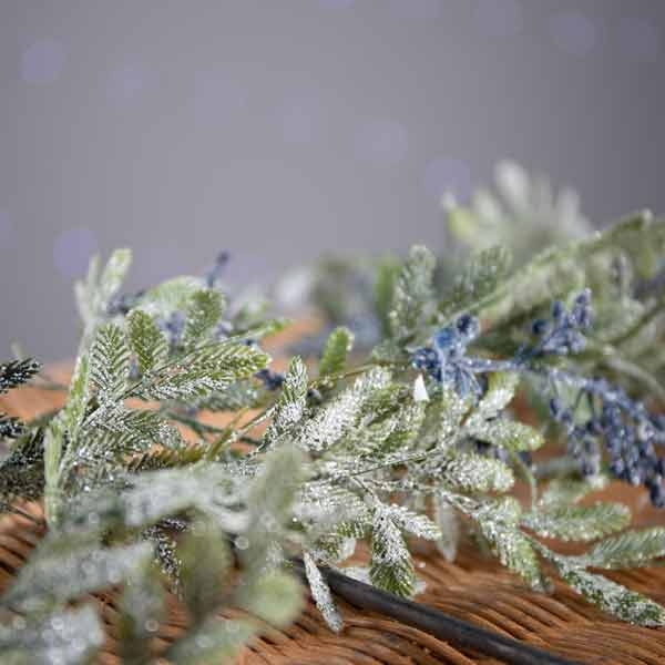Christmas  -  Frosted Blue Berberis Garland Blue 1.8m  -  60004026