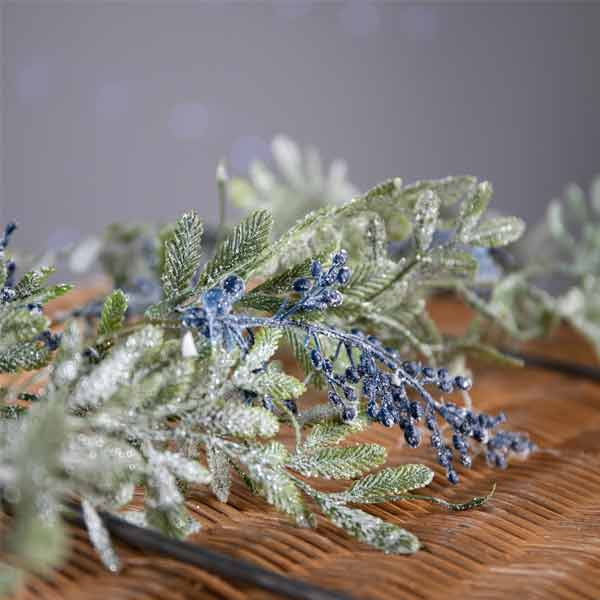 Christmas  -  Frosted Blue Berberis Garland Blue 1.8m  -  60004026