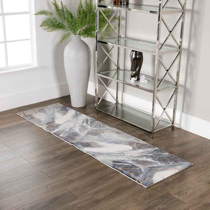 Rugs  -  Galleria Grey Abstract Circle or Runner Rug - Multiple Sizes  -  50154384