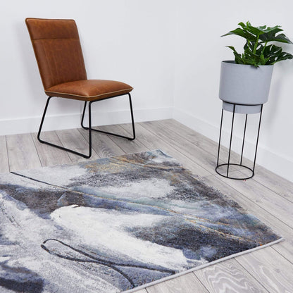 Rugs  -  Galleria Navy Modern Roxen Rug - Multiple Sizes  - 