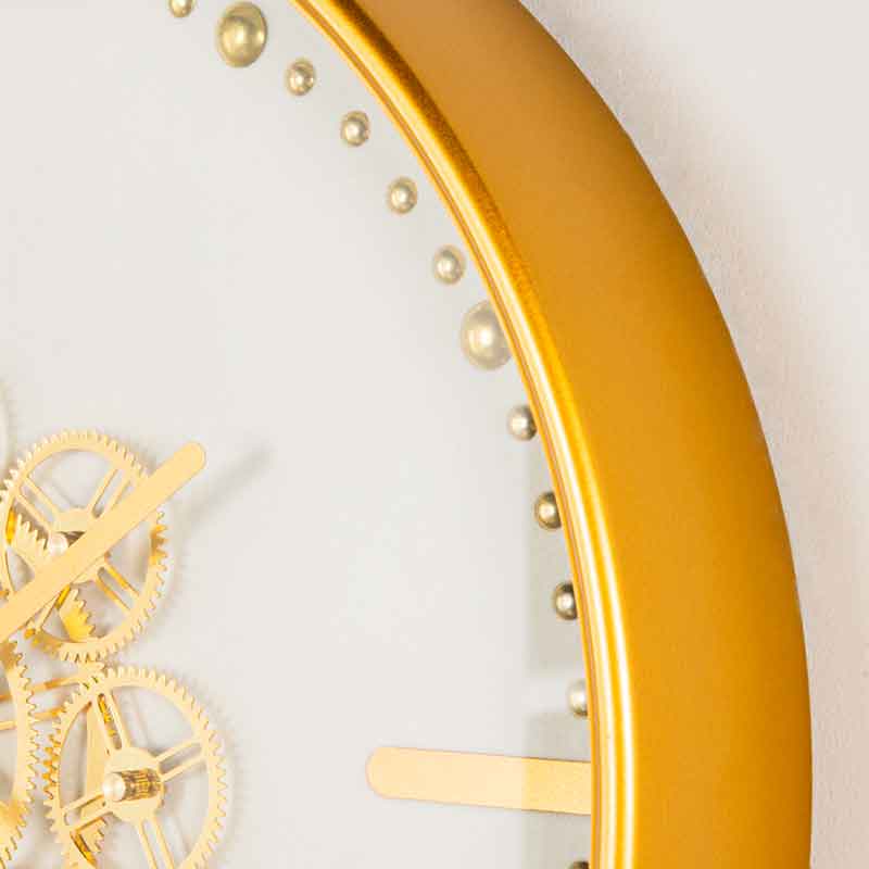 Homeware  -  Gears Wall Clock - White and Gold  -  60005081