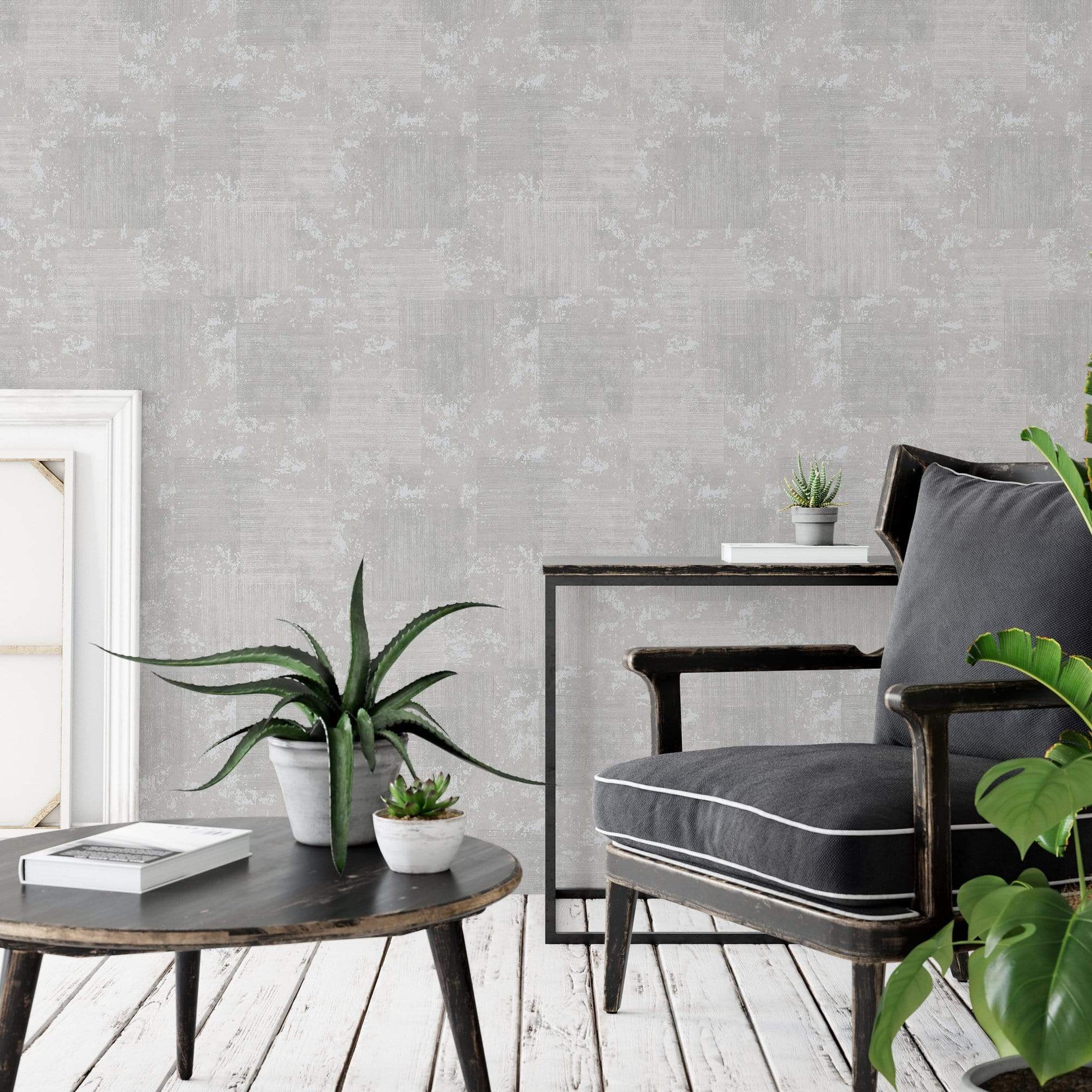 Wallpaper  -  Graham & Brown Armature Texture Grey Wallpaper - 113254  -  50156293