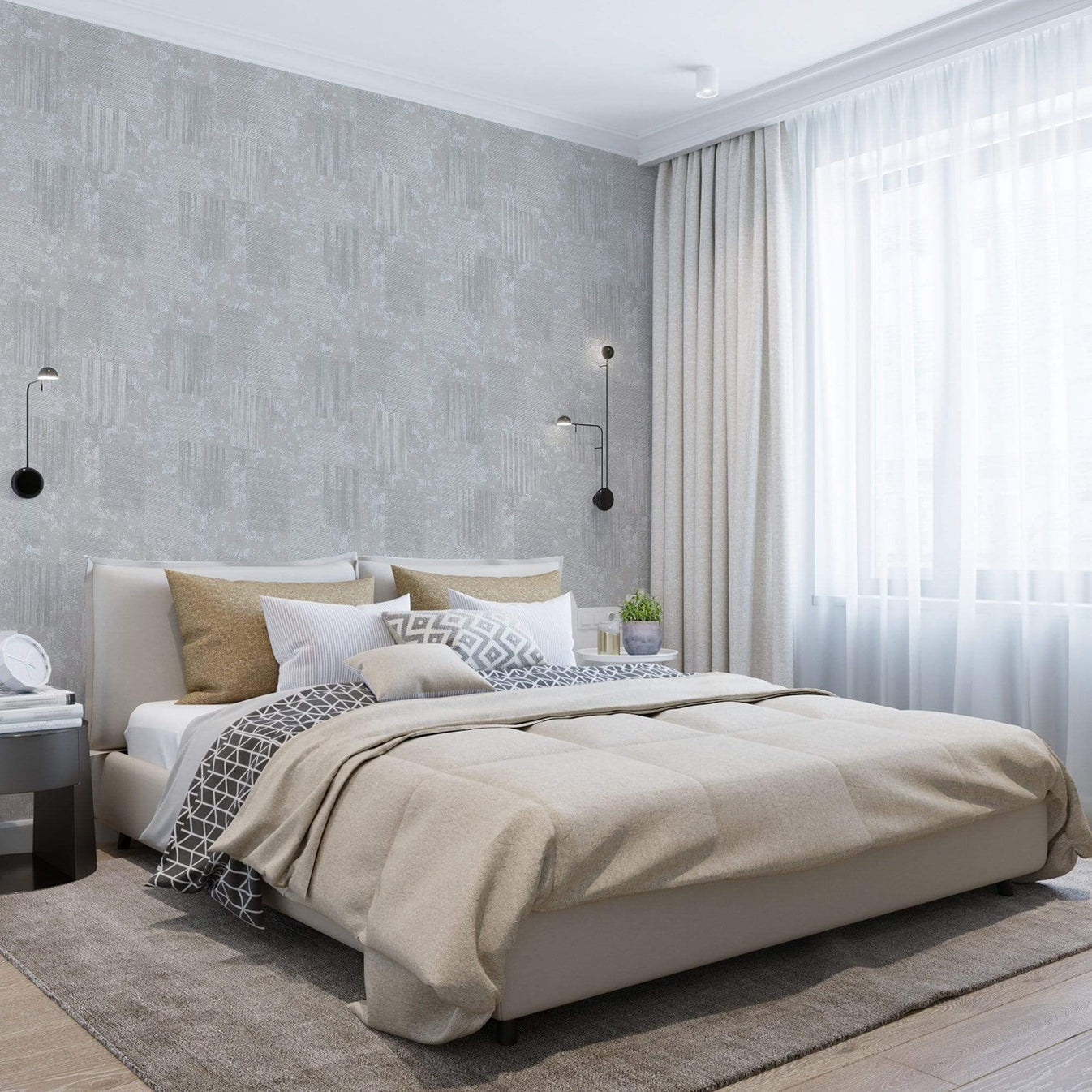 Graham & Brown Armature Texture Grey Wallpaper 113254 Taskers