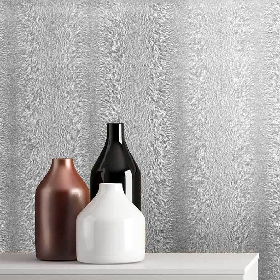 Wallpaper  -  Graham & Brown Sublime Silver Fur Wallpaper - 106371  -  50145580