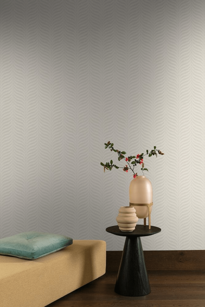 Wallpaper  -  Grandeco Organic Feather Pearl Wallpaper - EE1301  -  60001802
