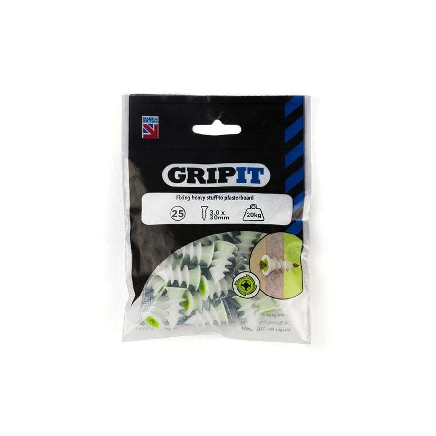 DIY  -  Gripit Twist-It Green Self Drive 25 Pack  -  50142485