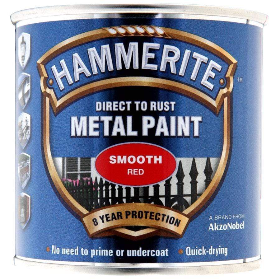 Paint  -  Hammerite Direct To Rust Smooth Red Metal Paint  - 