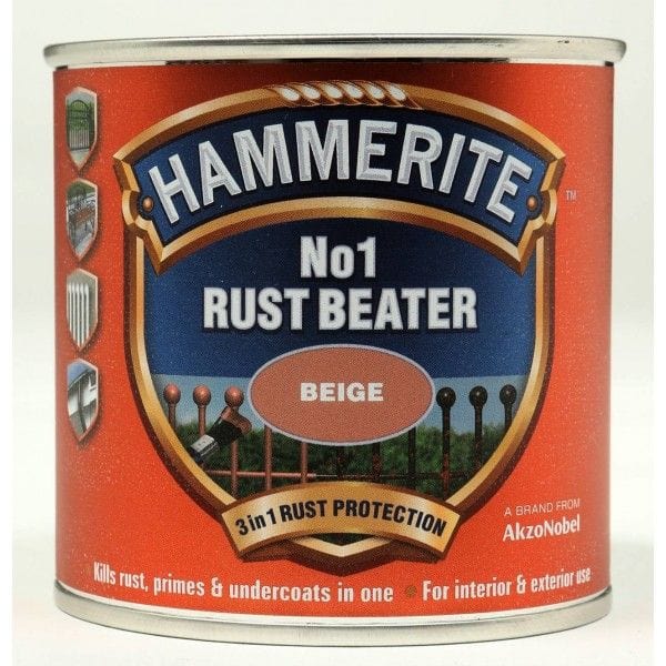 Paint  -  Hammerite Rust Beater Number 1 Beige 250Ml  -  00475242