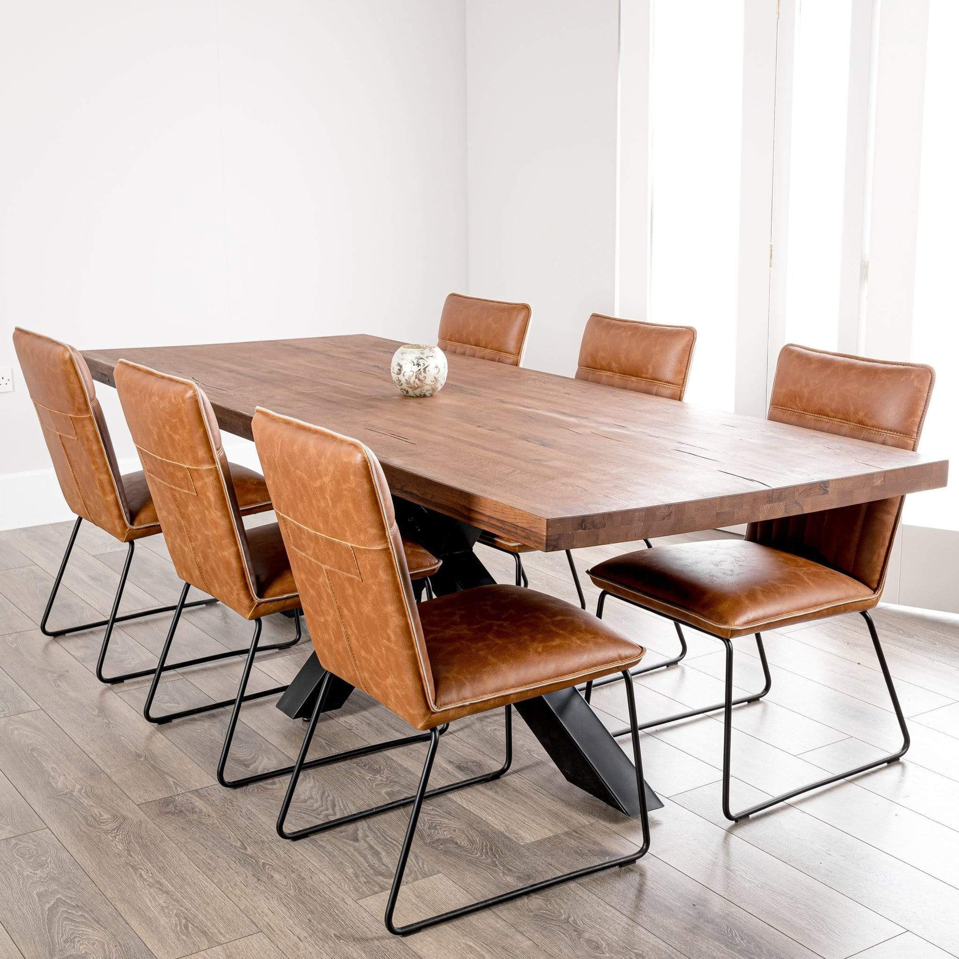 Furniture  -  Harrow Dining Table And 6 Hooper Tan Chairs  -  50146249