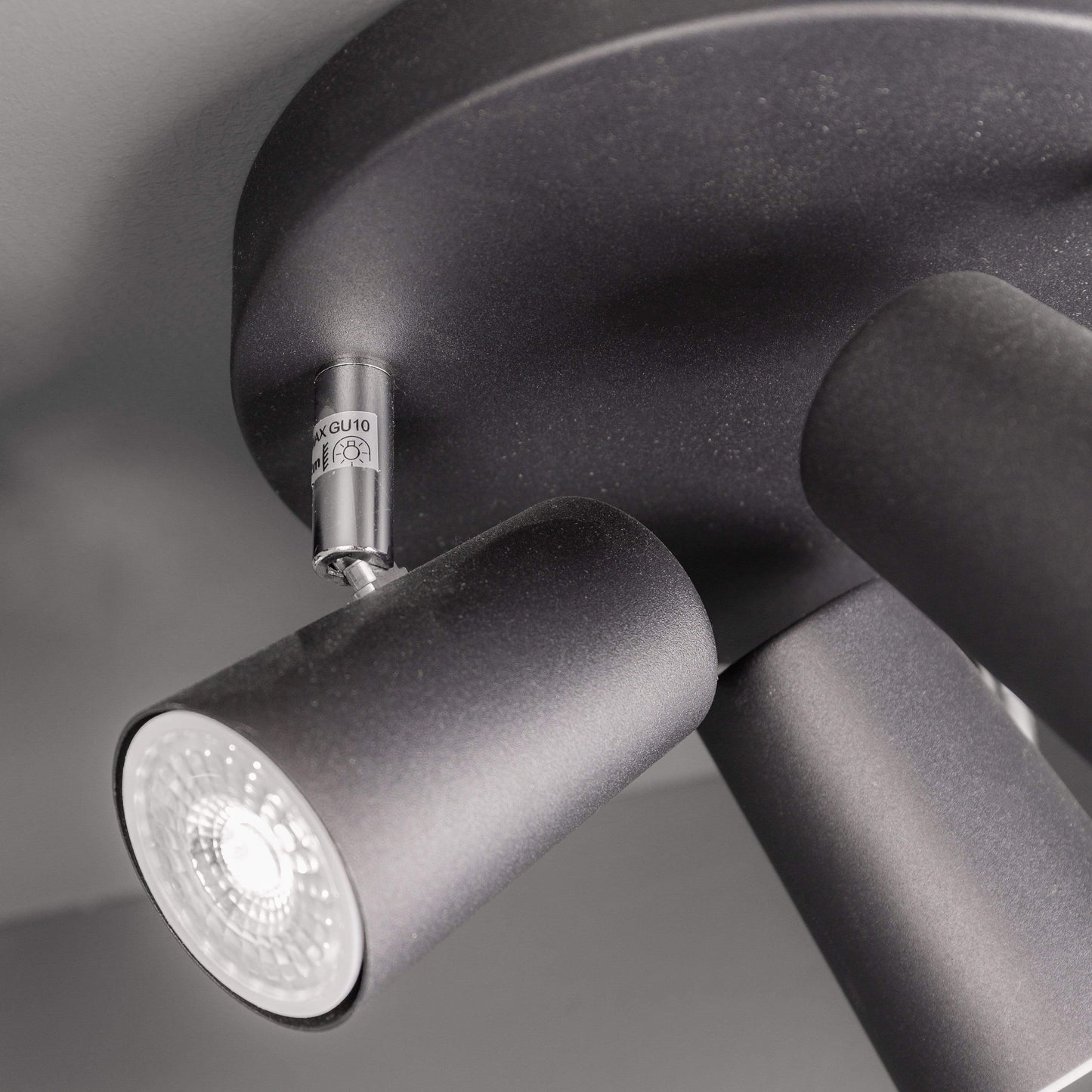 Lights  -  Harvey 3 Light Black Spotlight Ceiling Light  -  50150528