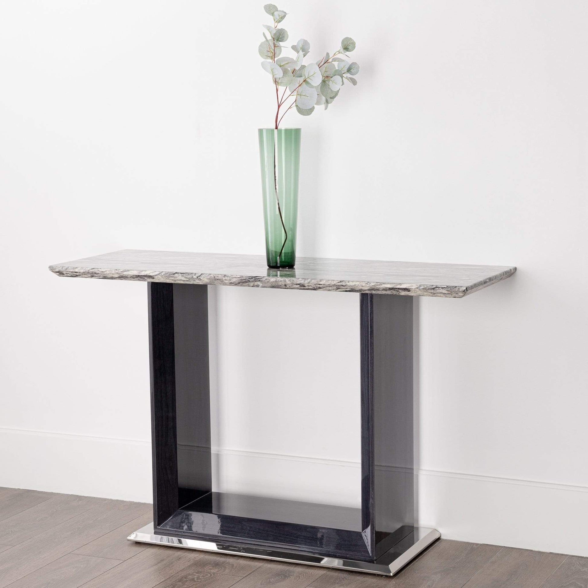 Furniture  -  Helena Grey Marble Console Table  -  50140764
