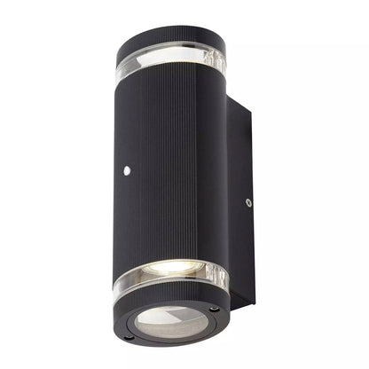 Lights  -  Helix Up/Down Black Outdoor Photocell Sensor Wall Light  -  60000018