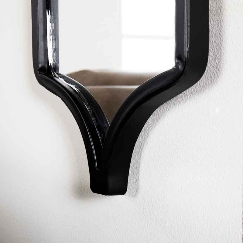 Mirrors  -  Hill Decorative Hanging Mirror Black  -  60003043
