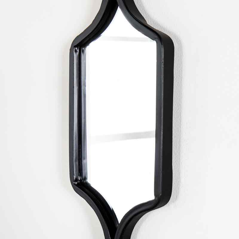 Mirrors  -  Hill Decorative Hanging Mirror Black  -  60003043