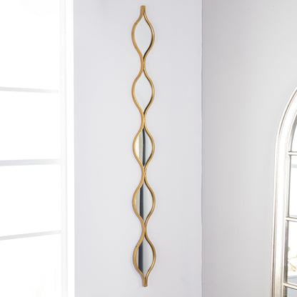 Mirrors  -  Hill Decorative Hanging Mirror Gold 18070  -  60003025