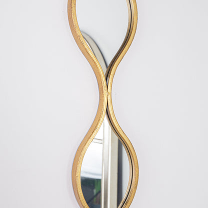 Mirrors  -  Hill Decorative Hanging Mirror Gold 18070  -  60003025