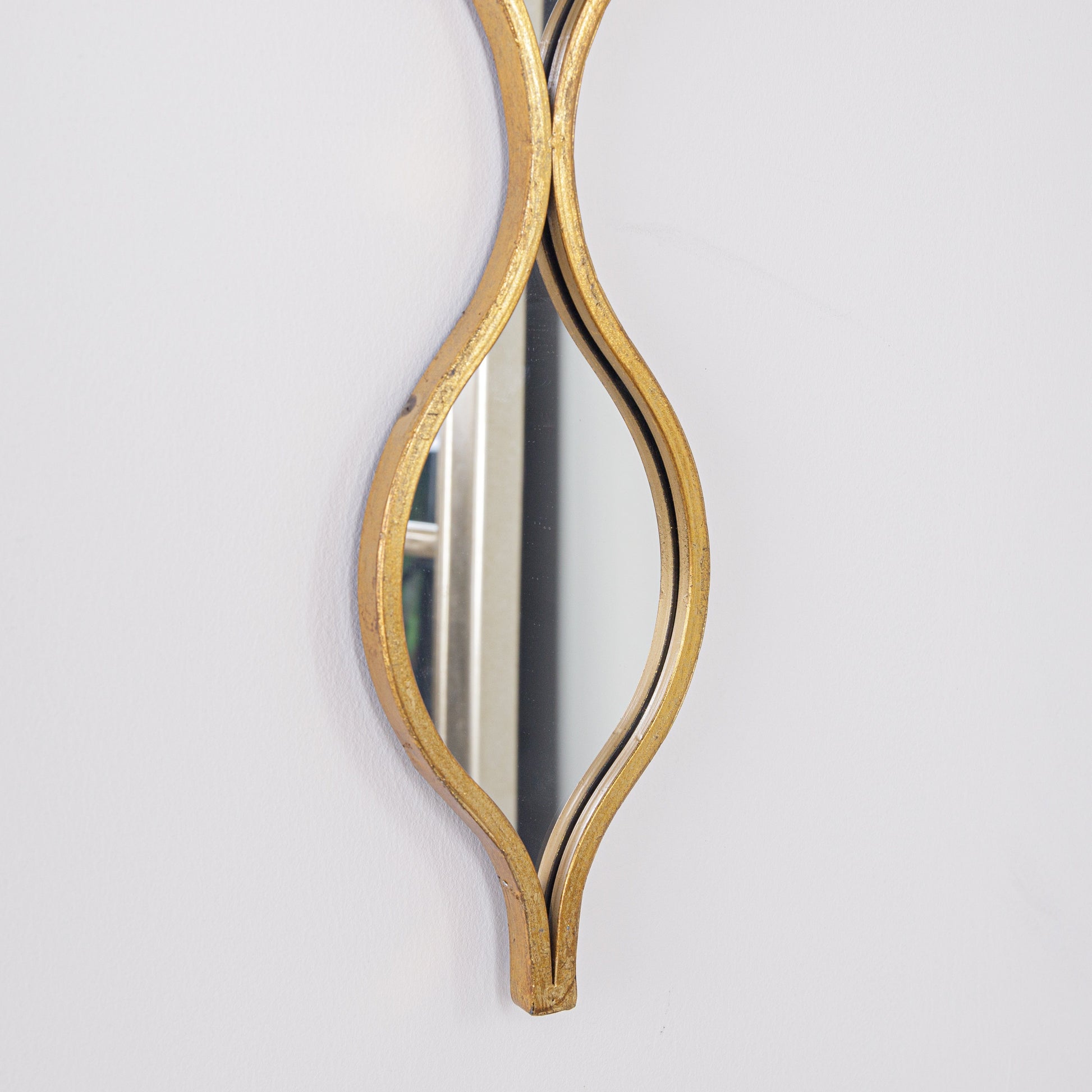 Mirrors  -  Hill Decorative Hanging Mirror Gold 18070  -  60003025