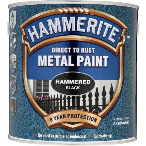 Paint  -  Hm Hammered 250Ml Black  -  00476102