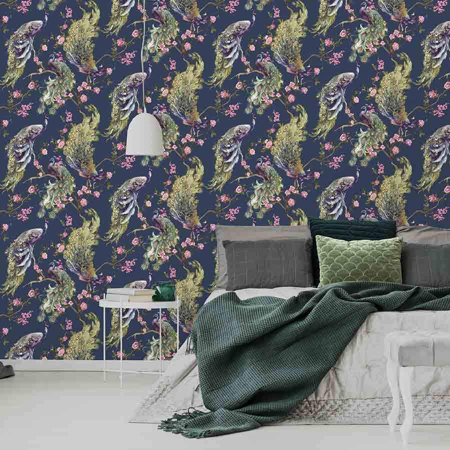 Wallpaper  -  Holden Menali Peacock Navy Wallpaper - 35922  -  50150148