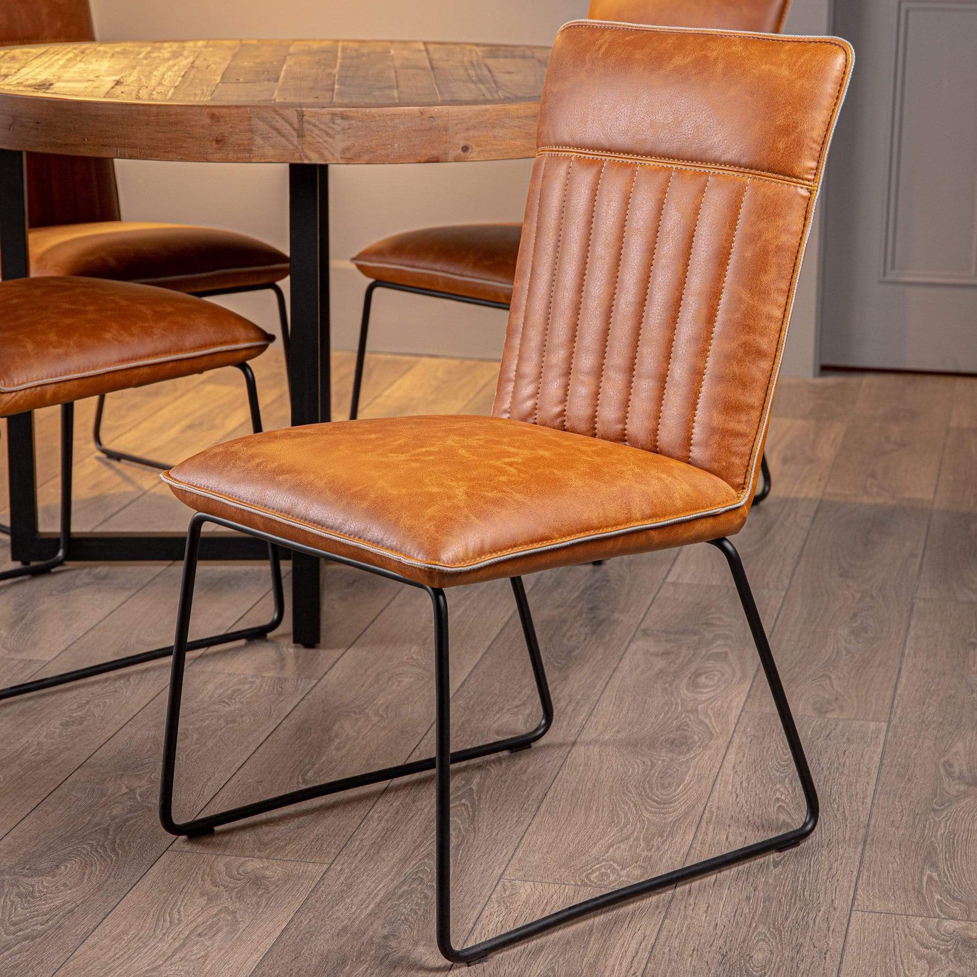 Furniture  -  Hooper Tan Dining Chair  -  50141401
