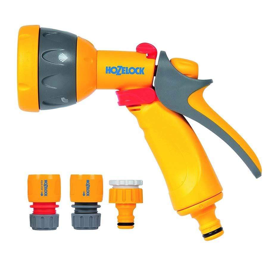 Gardening  -  Hozelock Multi Spray Watering Gun Starter Set  -  50125772