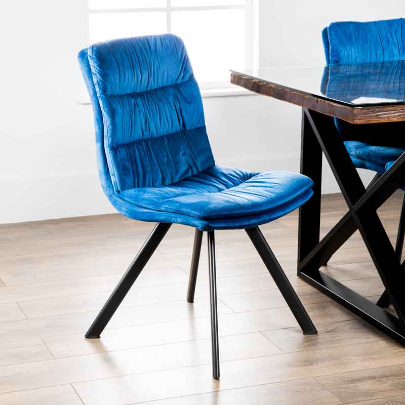 Furniture  -  Bella 180cm Table & 6 Aspen Blue Chairs  -  60006108