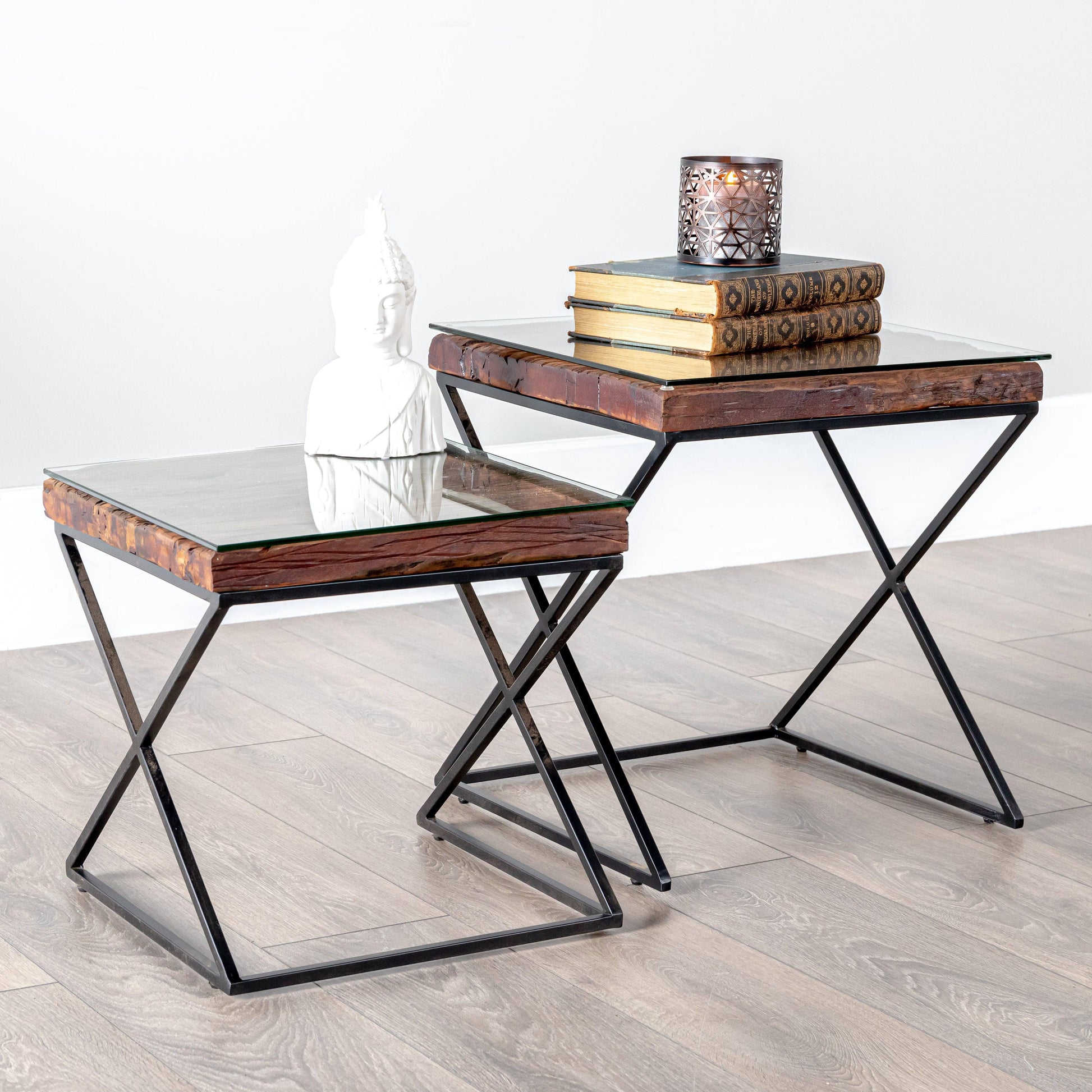 Furniture  -  Bella Wood Nest Of Tables  -  60004573