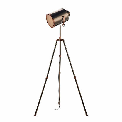 Lights  -  Jake Antique Copper & Silver Floor Lamp  -  60001637
