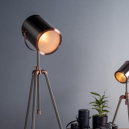 Lights  -  Jake Antique Copper & Silver Floor Lamp  -  60001637