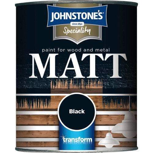 Paint  -  Johnstones Specialty Paints Flat Matt Black Non Reflective Paint  - 