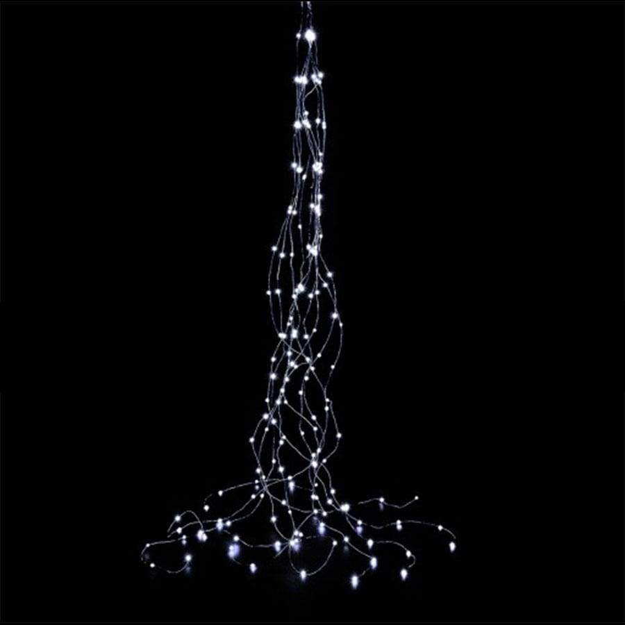 640 Cool White Micro LED Cascading Bunch Christmas Lights 190cm Taskers Online Store