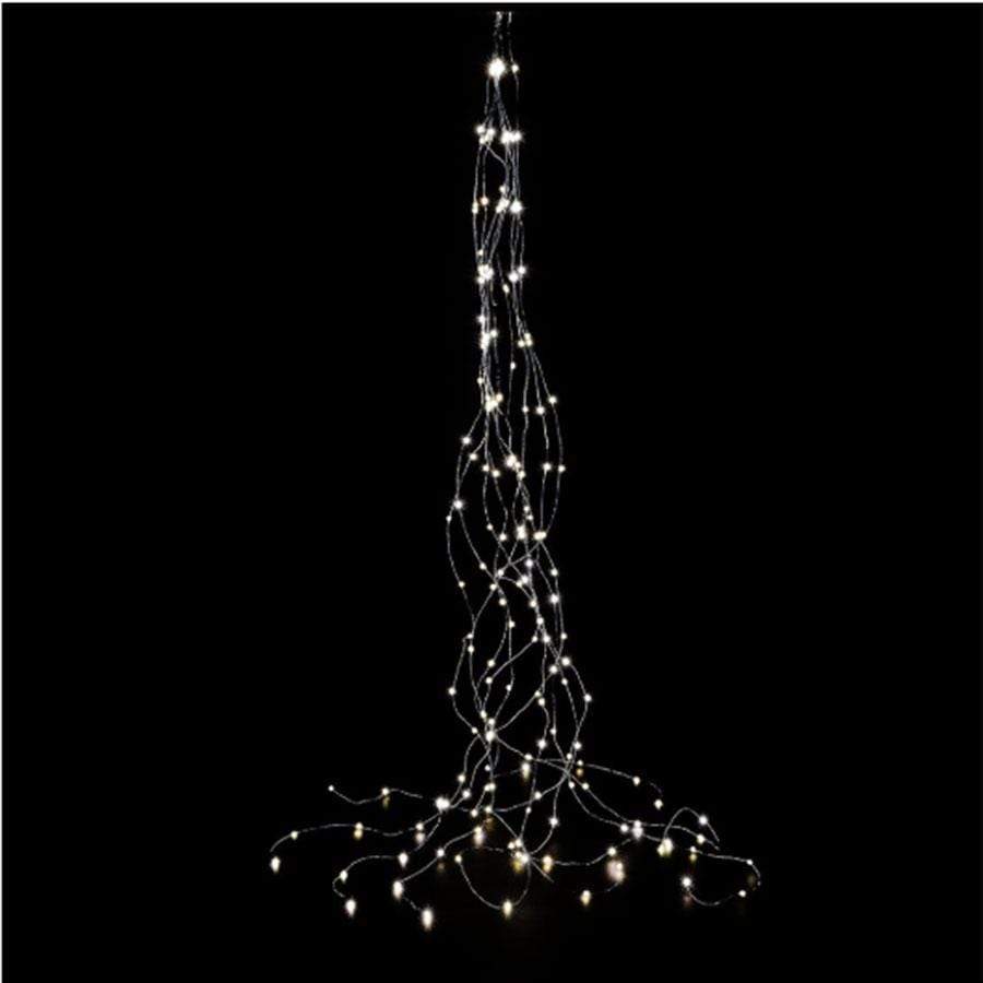 Christmas  -  640 Warm White Micro LED Cascading Bunch Christmas Lights - 190cm  -  50138059