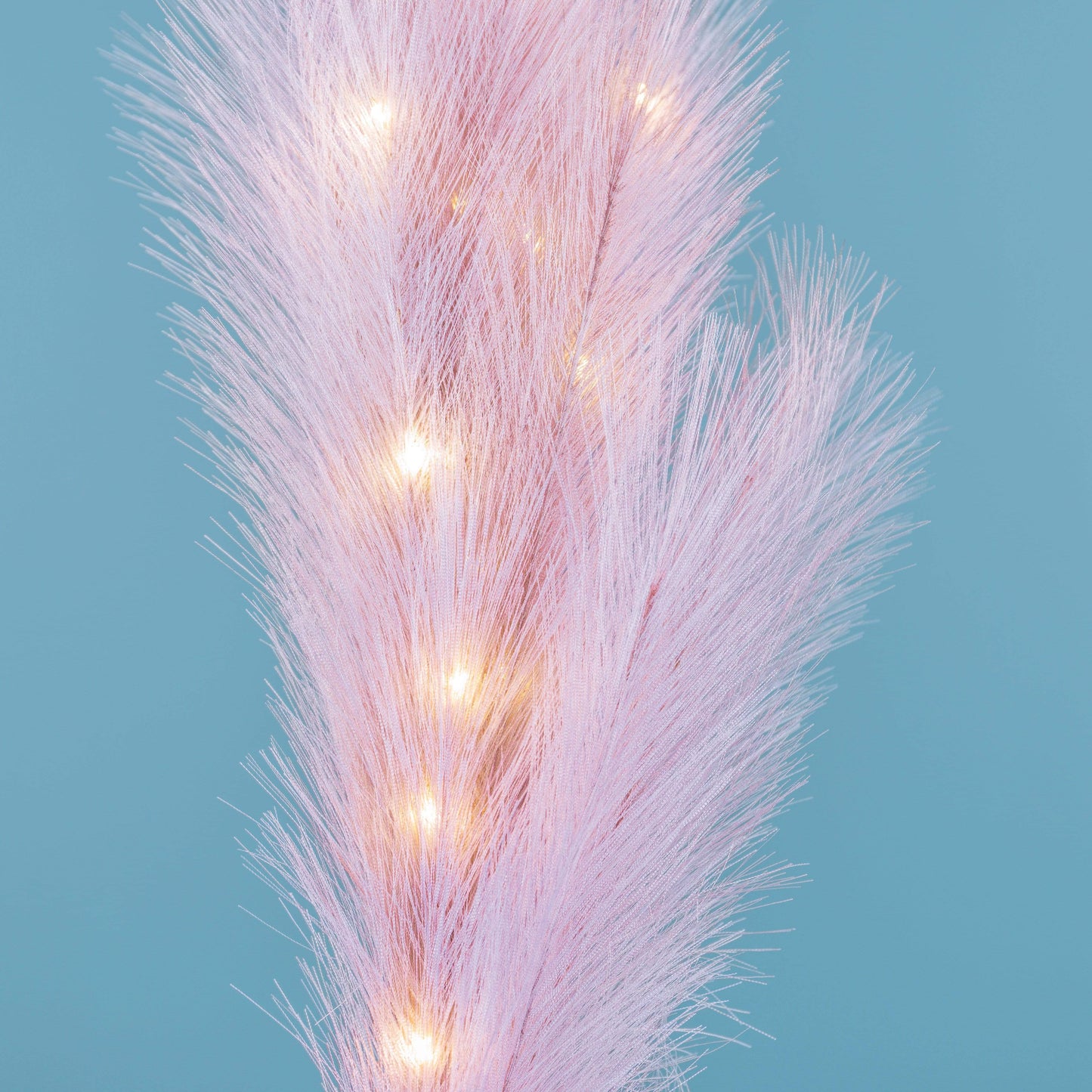 Gardening  -  Blush Pink Micro LED Plume Stem Decoration - 120cm  -  60000527