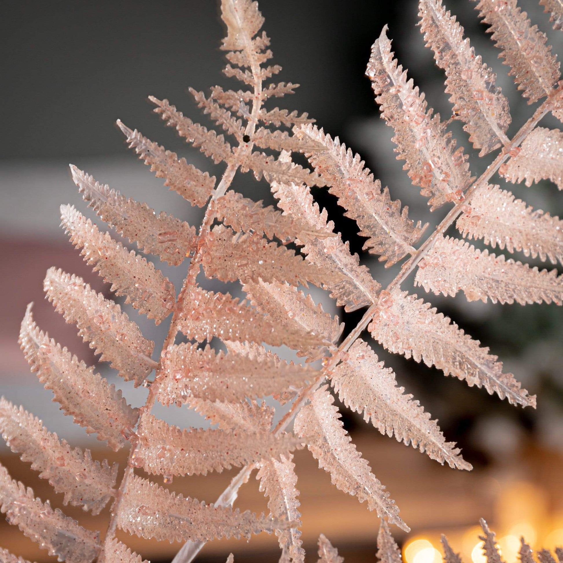Christmas  -  Pink Artificial Fern Multi-Branch Decoration  -  50153595