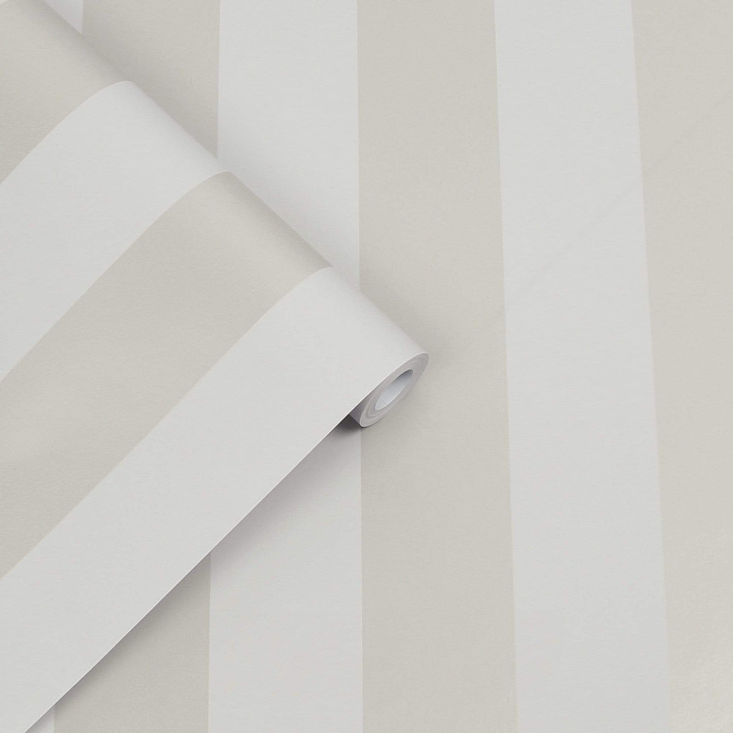 Wallpaper  -  Laura Ashley Lille Silver Stripe Wallpaper - 113338  -  60001880