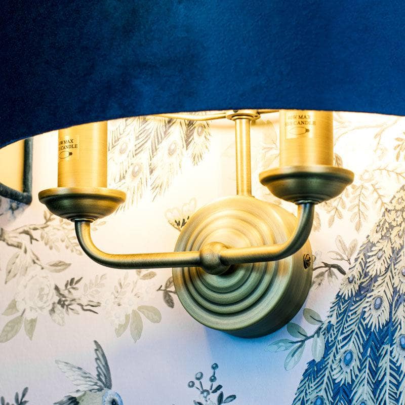 Lights  -  Laura Ashley Sorrento Antique Brass Wall Light  -  60006298