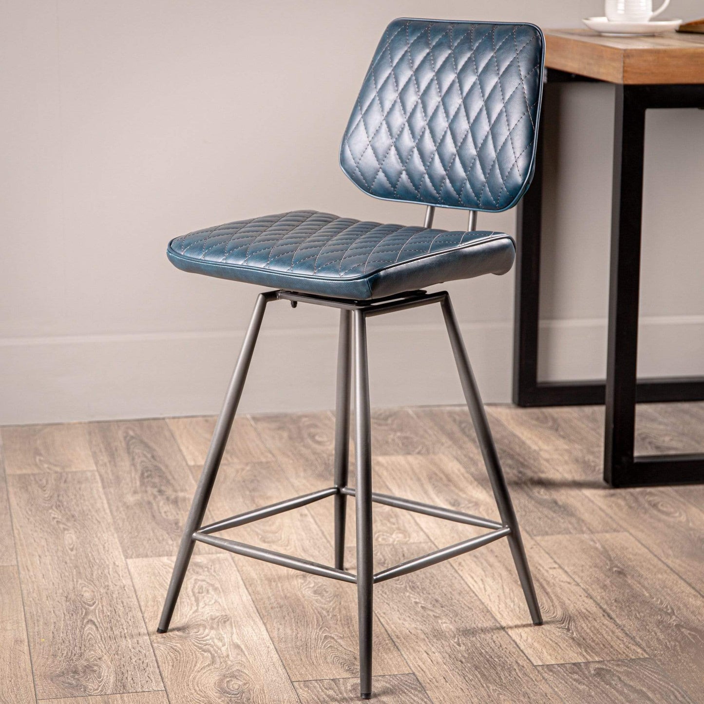 Furniture  -  Lauren Blue Barstool  -  50154029