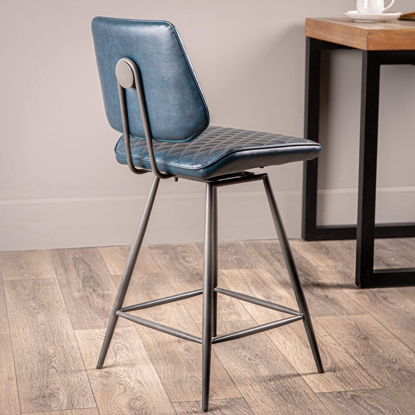 Furniture  -  Lauren Blue Barstool  -  50154029
