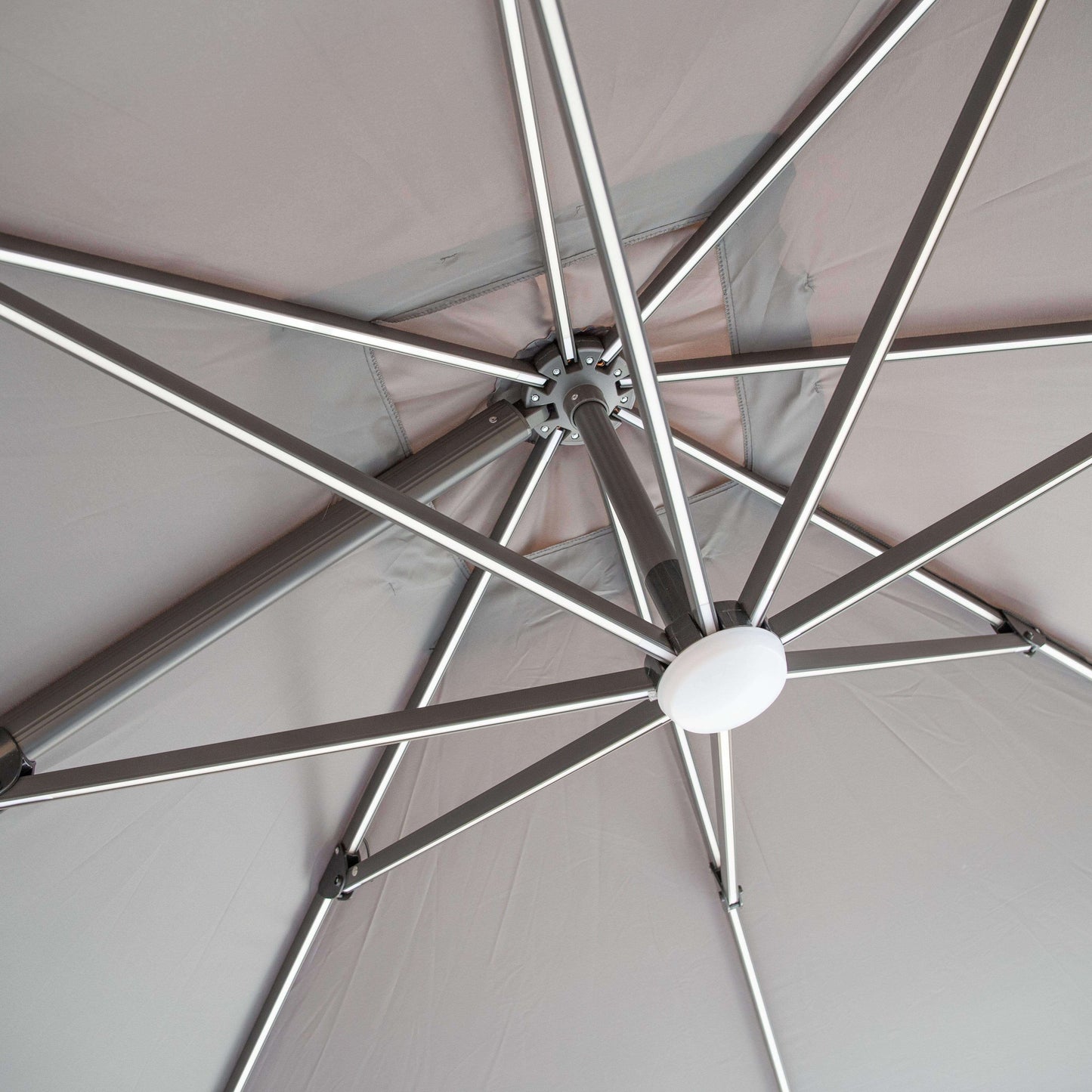 Gardening  -  Rome Deluxe Led Lights Parasol - 3 Metre  -  50154934
