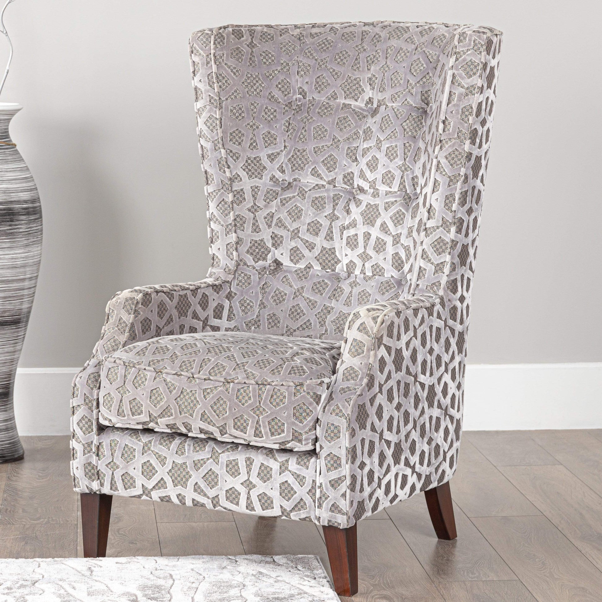 Furniture  -  Lille Silver Throne Chair  -  50152014