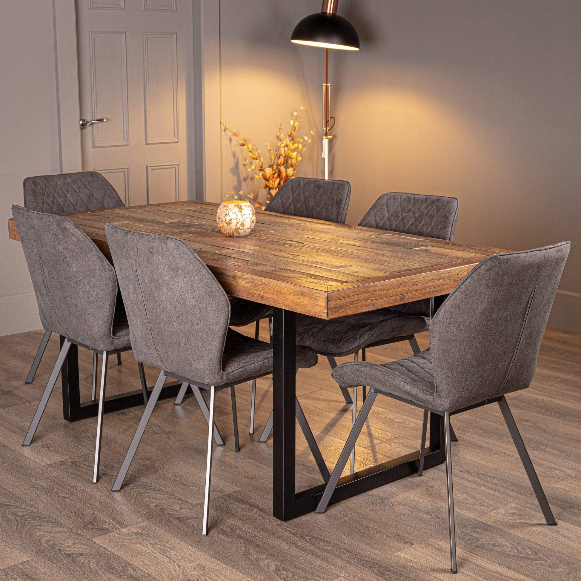 Furniture  -  Lincoln Fixed Table And 6 Grey Toronto Chairs  -  50153038
