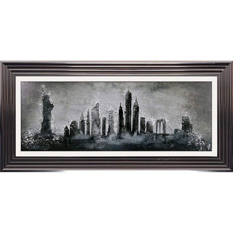 Pictures  -  Liverpool Skyline Sketch With Metallic Frame Picture  -  50140942